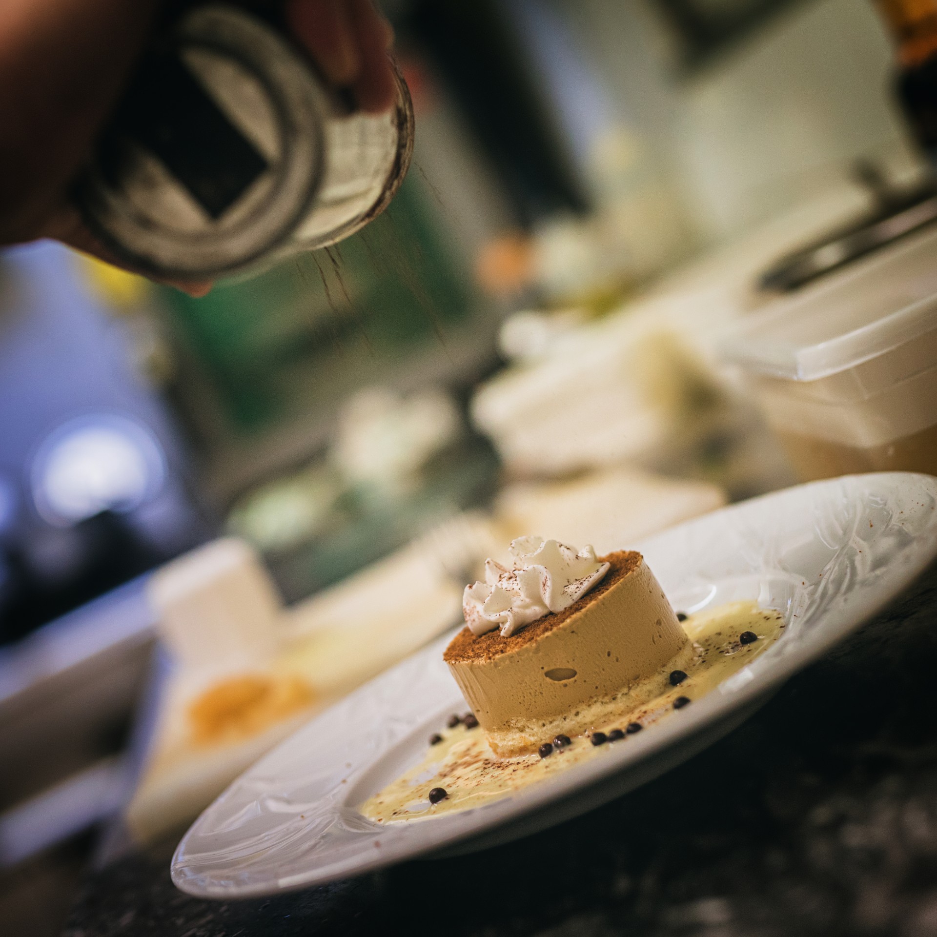 Dessert maison dressé à l'assiette